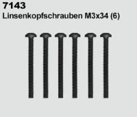 7141 Zylinderkopfschrauben M3 x 14 Original DF-Models Ersatzteil
